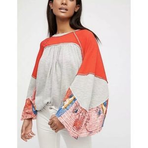 Free People Friday Fever Thermal Raglan Top